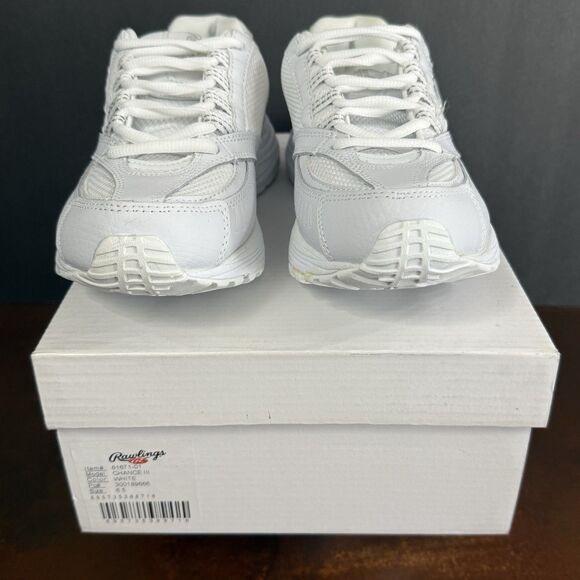 Rawlings Chance III Men's 6.5 Crosstrainers sneakers white 81671-01 medium width - Picture 2 of 16